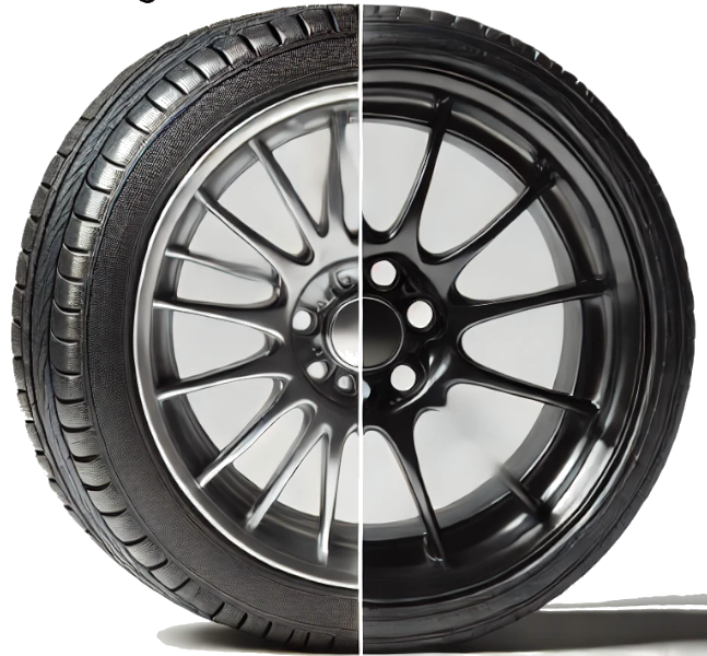 Lightweight wheels on performance cars