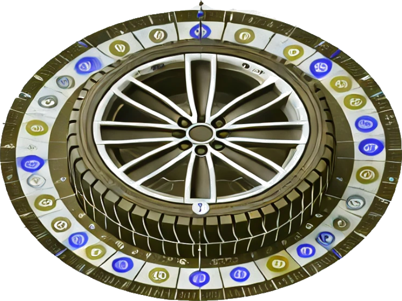 Tire rotation frequency guide